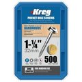 Kreg 500CT Fine Hole Screws SML-F125-500